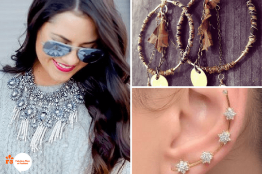 Neck Piece and Earrings | Fabulous Flow Of Fashion